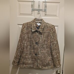 Vintage Dressbarn 3 Button Front Blazer Jacket Size 12 Euc
